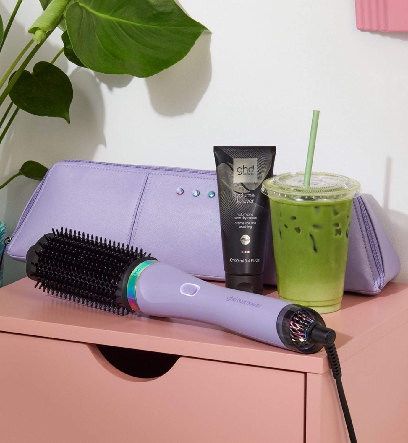 ghd Duet Blowdry limited edition hair dryer brush galactic lilac - British product