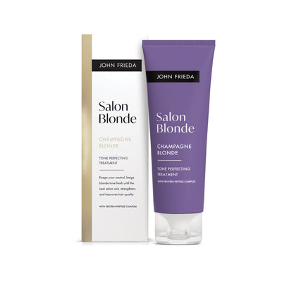 Boots John Frieda Salon Blonde Tone Perfecting Hair Treatment Champagne 120ml- Buy online at McGrocer