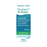 Bausch + Lomb Viscotears Tri Action eye drops 10ml, imported from the UK
