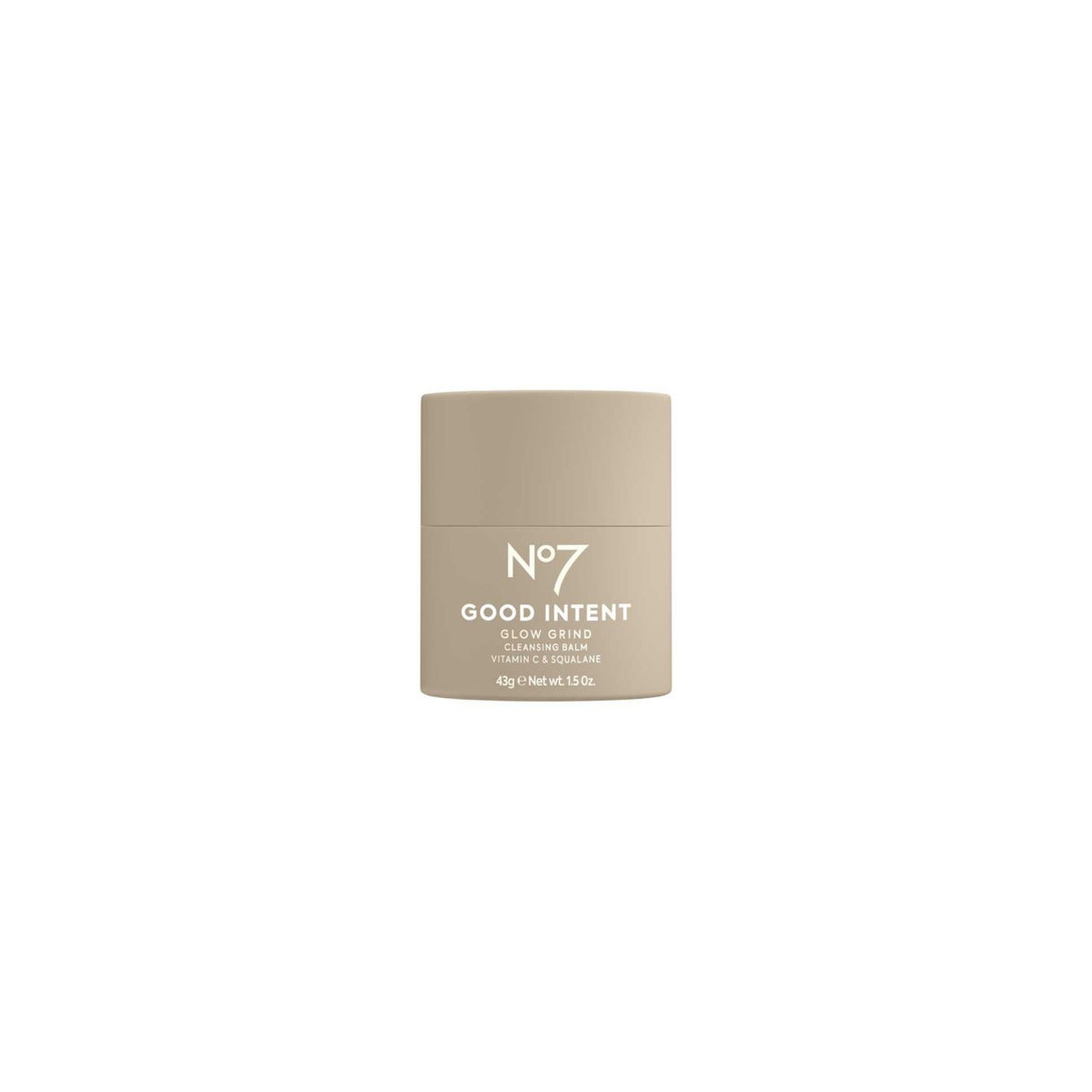 No7 Good Intent Glow Grind Cleansing Balm 43g, imported from the UK