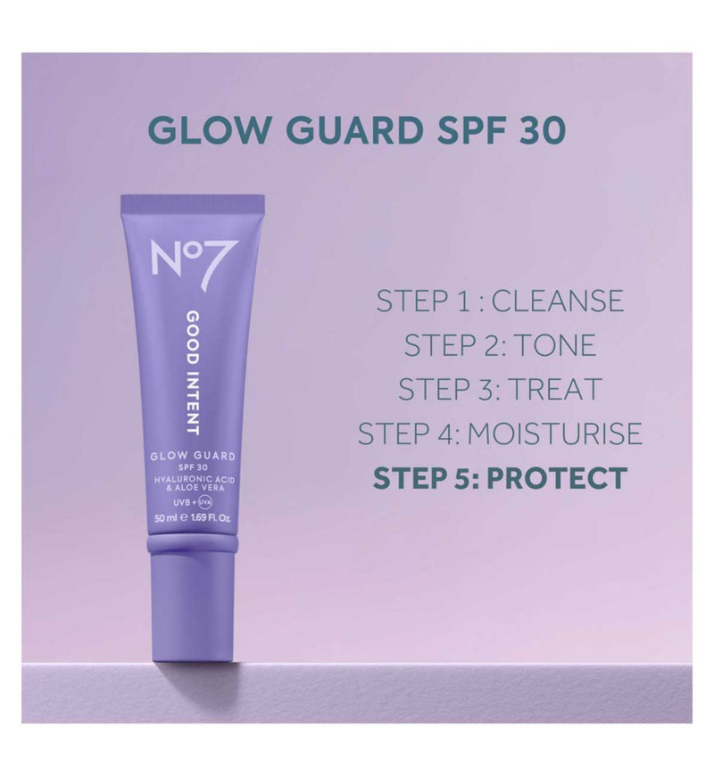 No7 Glow Guard Lotion SPF30 50ml, imported from the UK