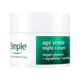 Simple Age Resist+ night cream 50ml, UK version