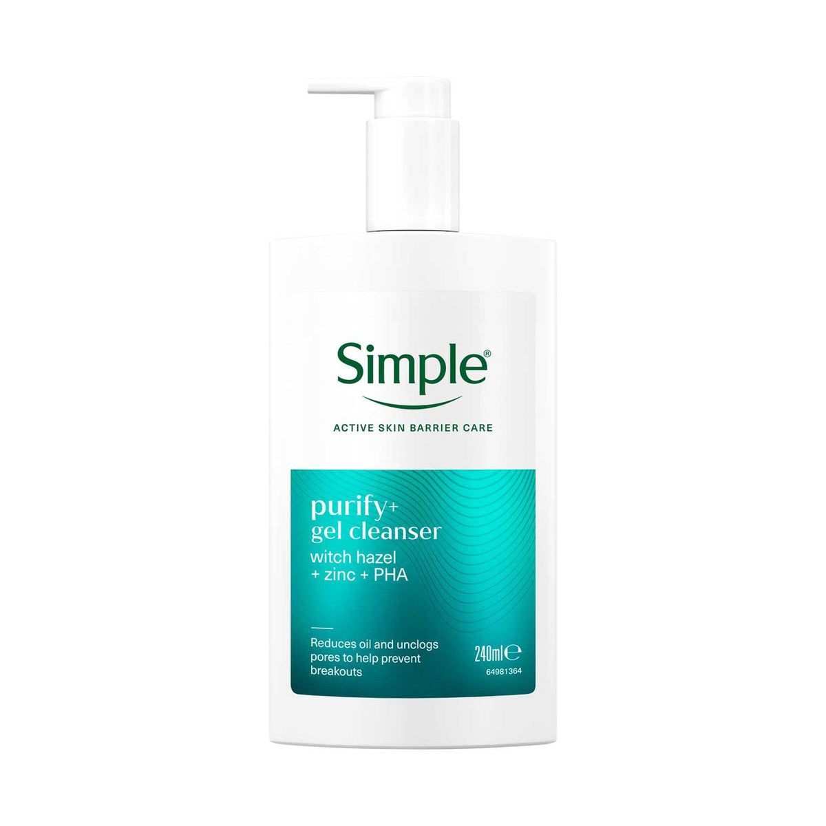 Simple Purify+ Gel Cleanser 240ml (British brand)