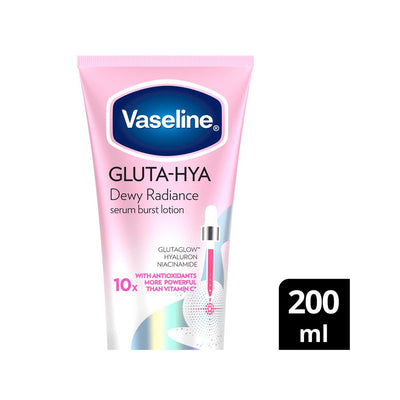 Boots Vaseline Gluta-Hya Dewy Radiance Serum Burst Lotion Body Lotion 200 ml- Buy online at McGrocer