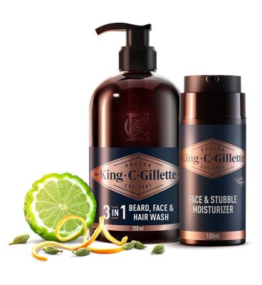 King C Gillette Face Wash  Moisture Bundle