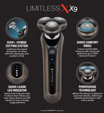 Remington Limitless X9 rotary shaver, UK version