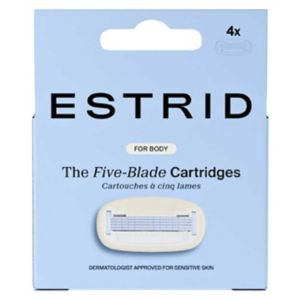 Estrid Kroppsbarberblader X4 Erstatningspatroner for Kroppsbarberhøvler