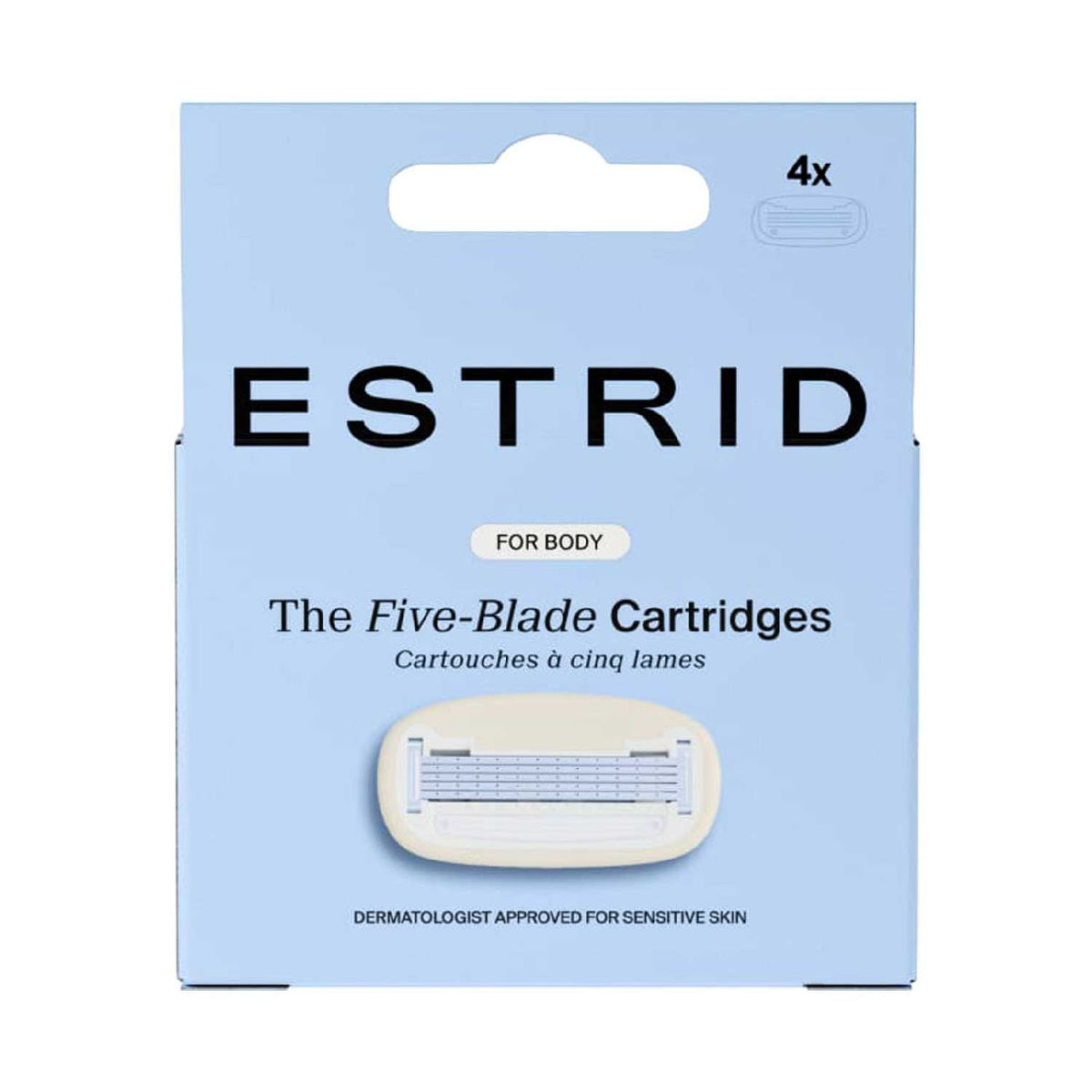 Estrid body razor blades x4, UK version