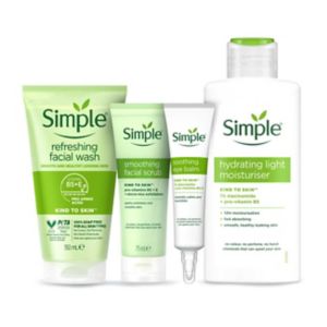 Simple Kind to Skin Regime Bundle 4-piece set (British brand)