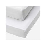 Tutti Bambini cot bed fitted sheets white 2 pack, imported from the UK
