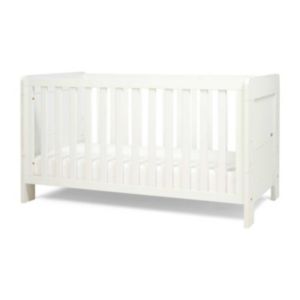 Tutti Bambini Alba Cot Bed Essentials White Cot to Sofa Bed