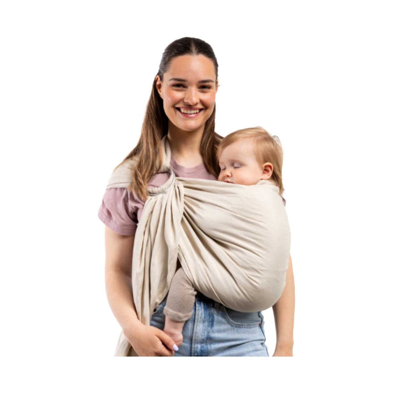 Boba Ring Sling Baby Carrier Pampas Beige - British product