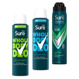Sure Men helkropps antiperspirantpakke