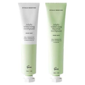 Boots Gem Triple Whitening Tannkrem Pakke Munnpleie Sett- Kjøp online på McGrocer