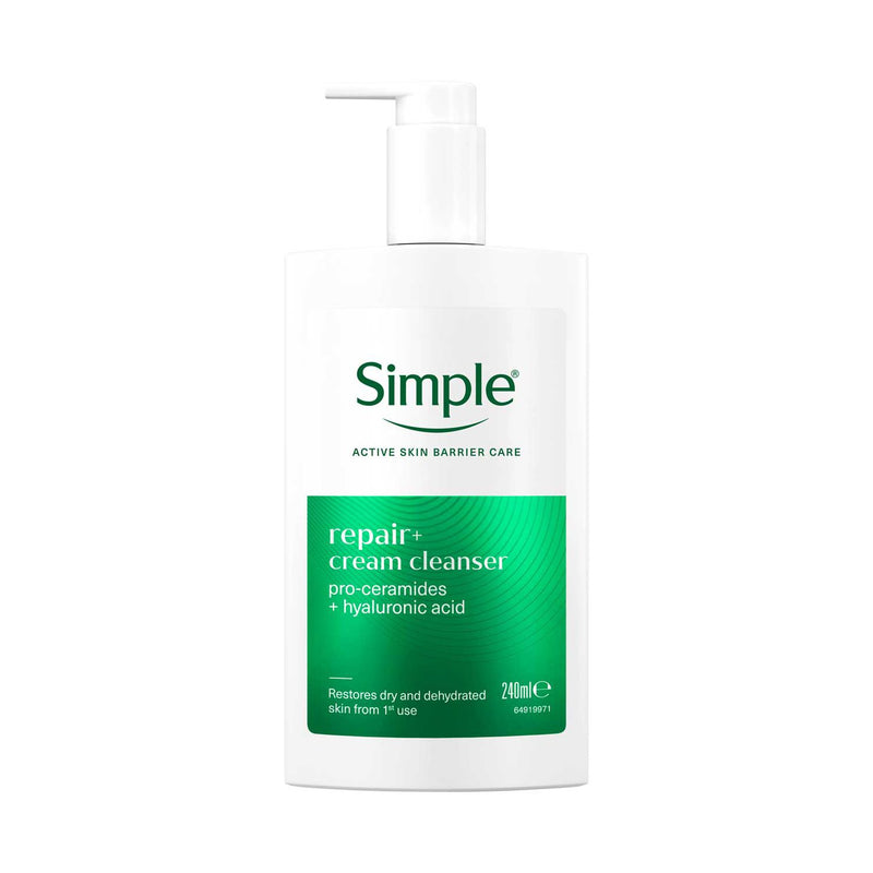 Simple Repair+ cream cleanser 240ml, UK version