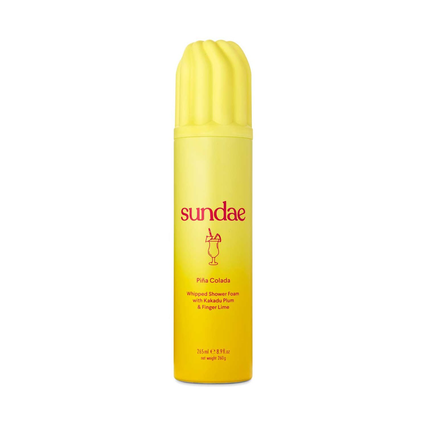 Sundae Pina Colada whipped shower foam 265ml, imported from the UK