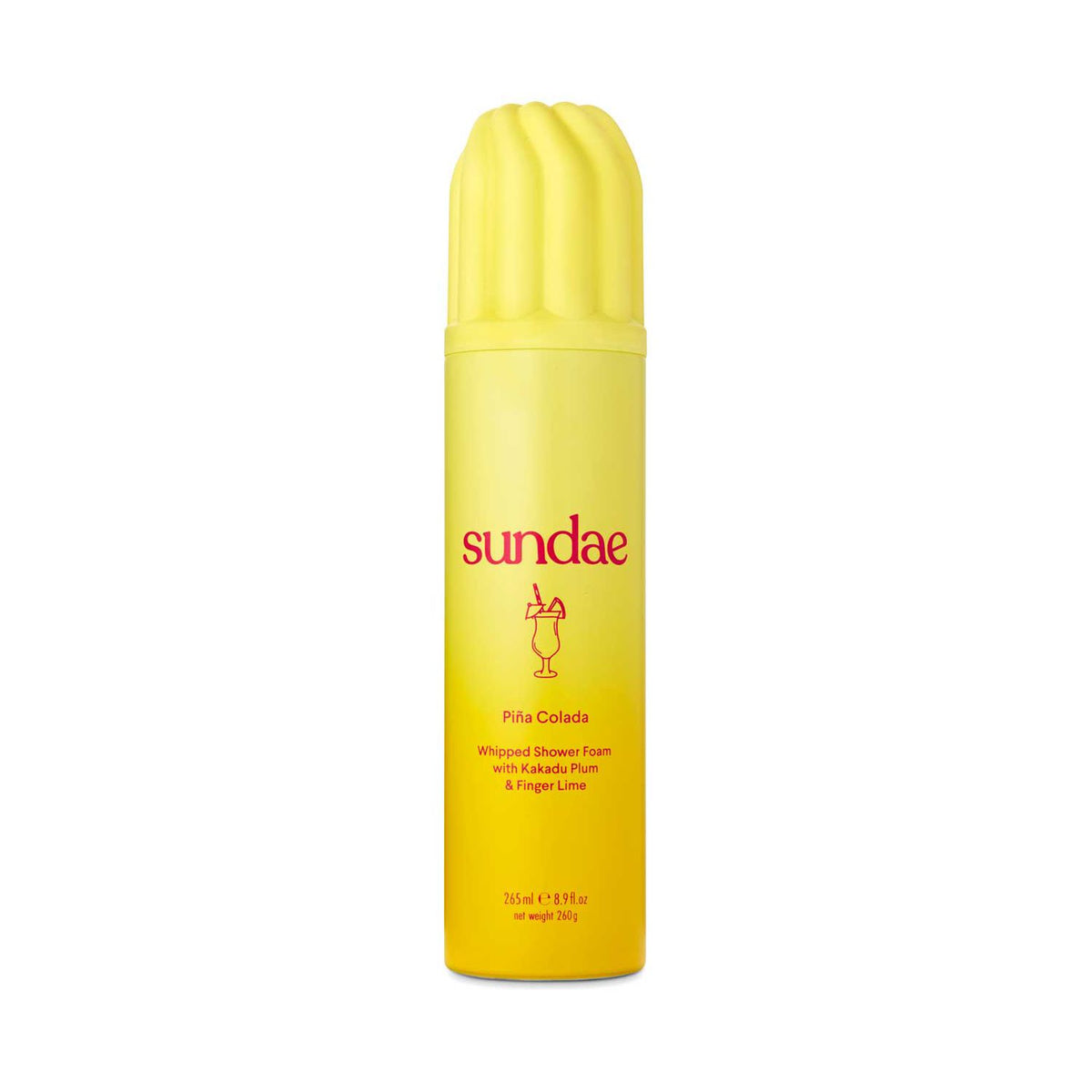 Sundae Pina Colada whipped shower foam 265ml, imported from the UK