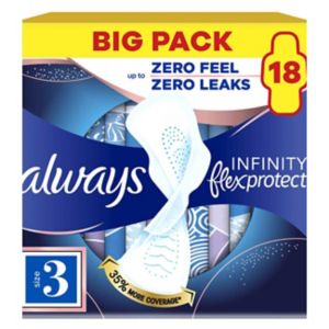 فوط صحية Boots Always Infinity FlexProtect ليلية مقاس 3 بأجنحة 18 قطعة - اشترِ عبر الإنترنت من McGrocer