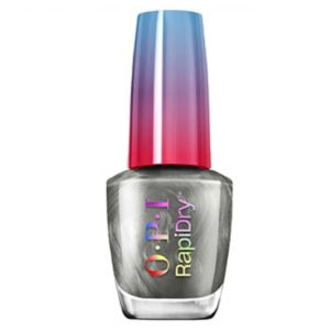 OPI Rapidry Nail Polish A Silver Of A Sec Shimmering Silver 9ml