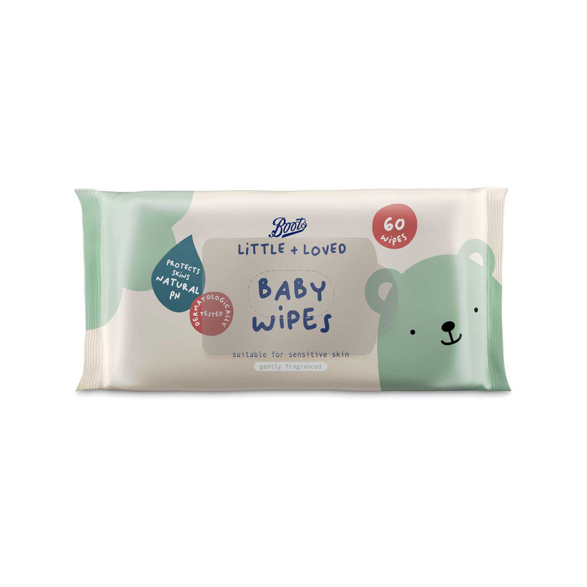 Boots baby wipes fragranced 60 wipes, UK version