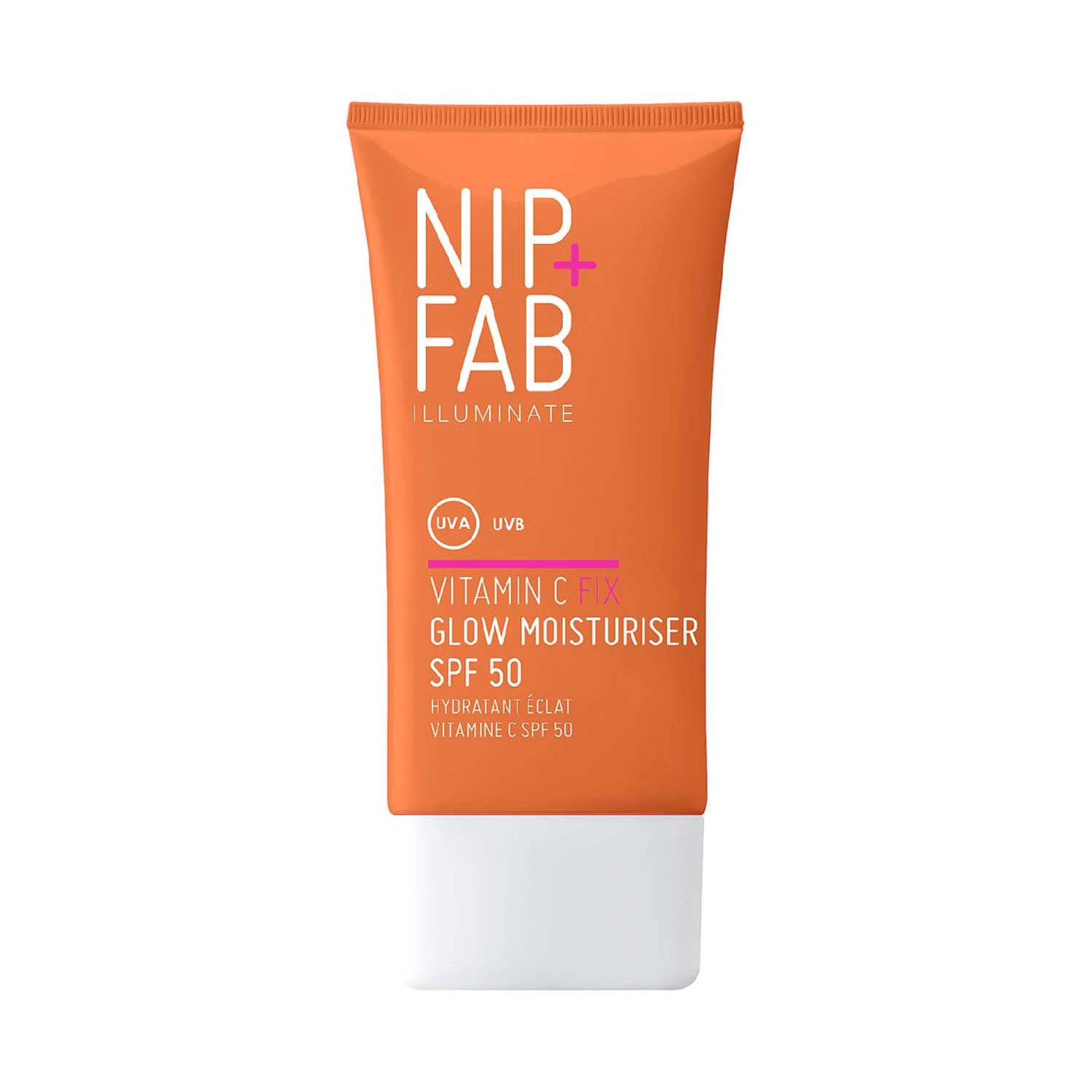 Nip+Fab Vitamin C Fix SPF50 Illuminating Glow Moisturiser 50ml (British brand)