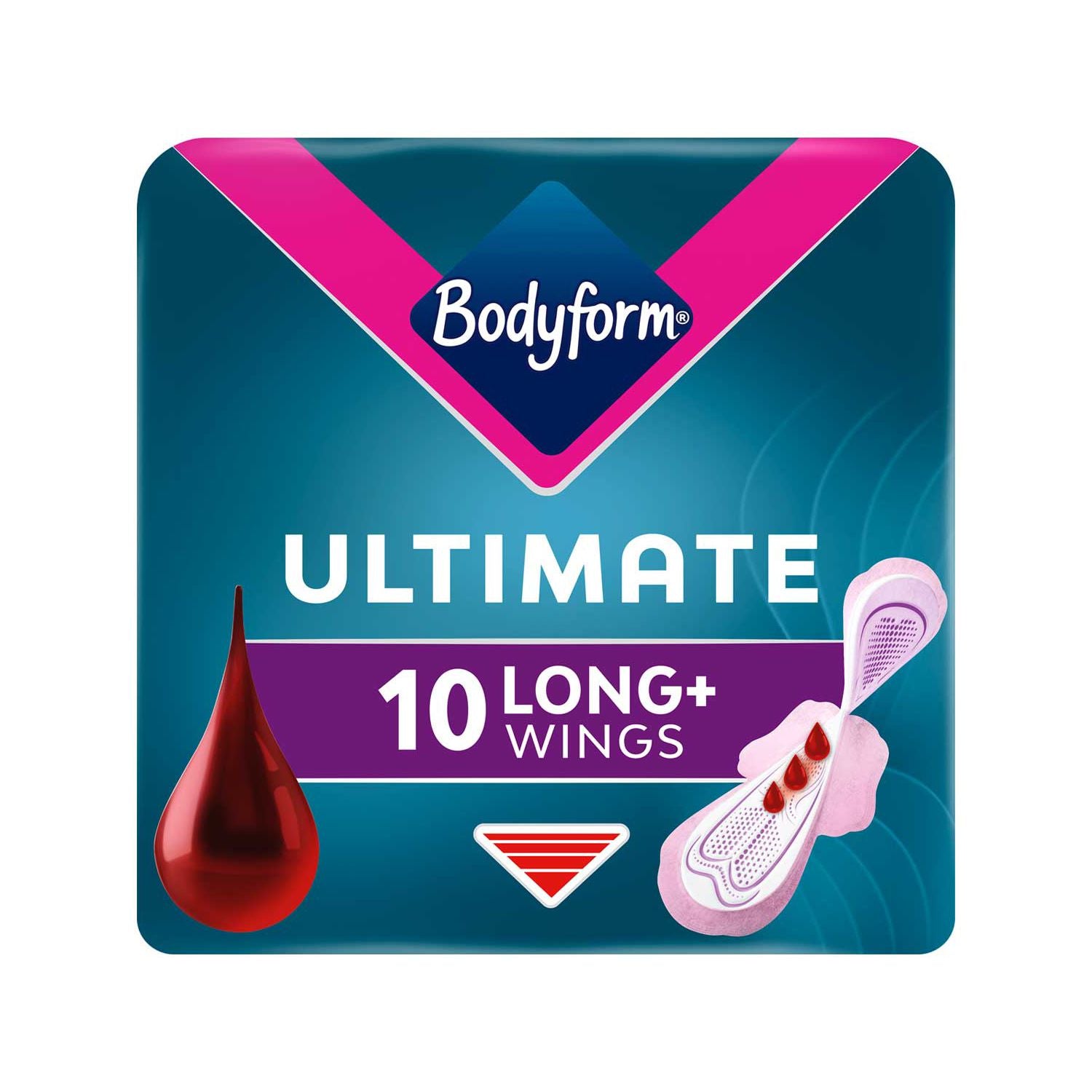 Bodyform Ultra Long sanitary towels 10 pack (British brand)