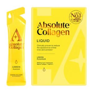Absolute Collagen marine collagen liquid Lemon flavour 10x10ml sachets - British product