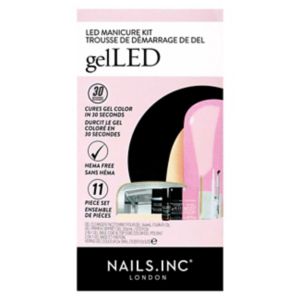 Nails. Inc GelLED Pink Chiffon Manicure Kit 38.14ml, imported from the UK