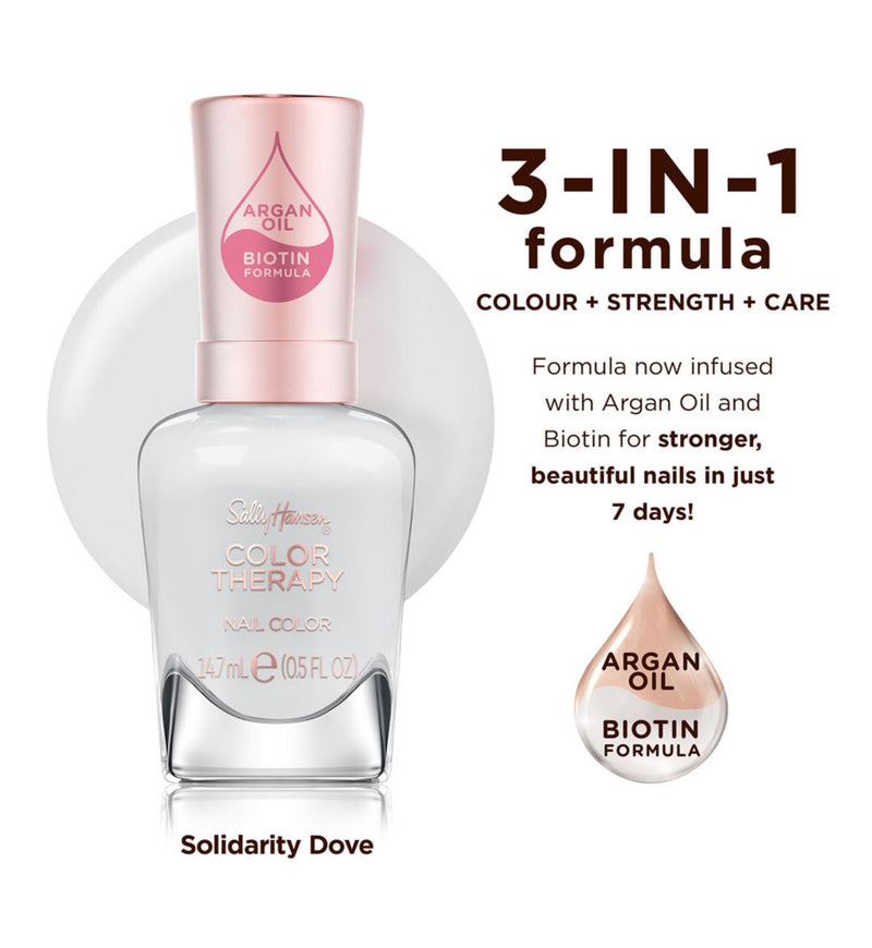 Sally Hansen Colour Therapy Nail Polish Solidarity Dove 14.7ml (British brand)