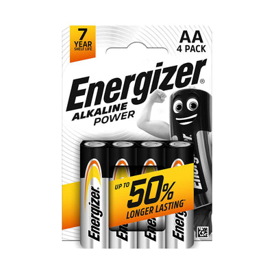 Boots Energizer Alkaline Power AA Batteries 4-Pack- Buy online at McGrocer
