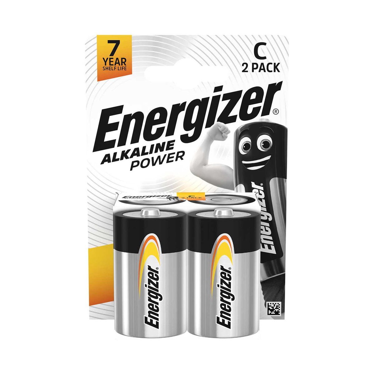 Energizer Alkaline Power C batteries pack of 2, UK version