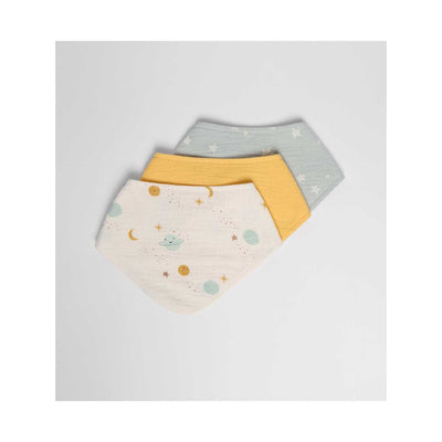 Boots Maybe Baby 3 Pack Space Print Baby Bibs One Size- Buy online at McGrocer