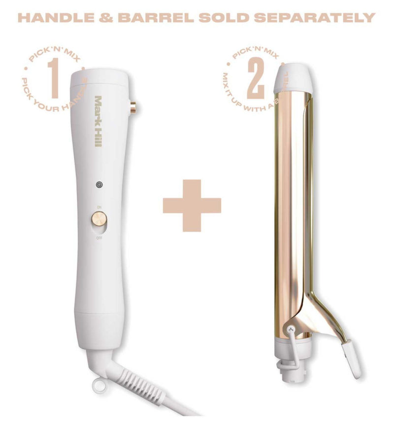 Mark Hill curling wand handle Ice White Edition - British product