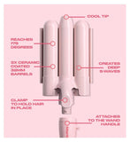 Mark Hill Pick N Mix Mermaid Waver 32mm pink attachment (British brand)