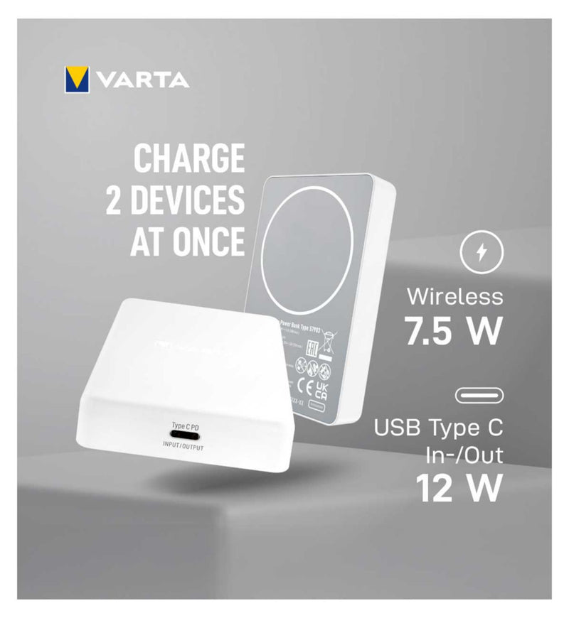 Varta Mag Pro portable wireless power bank 5000mAh, UK version