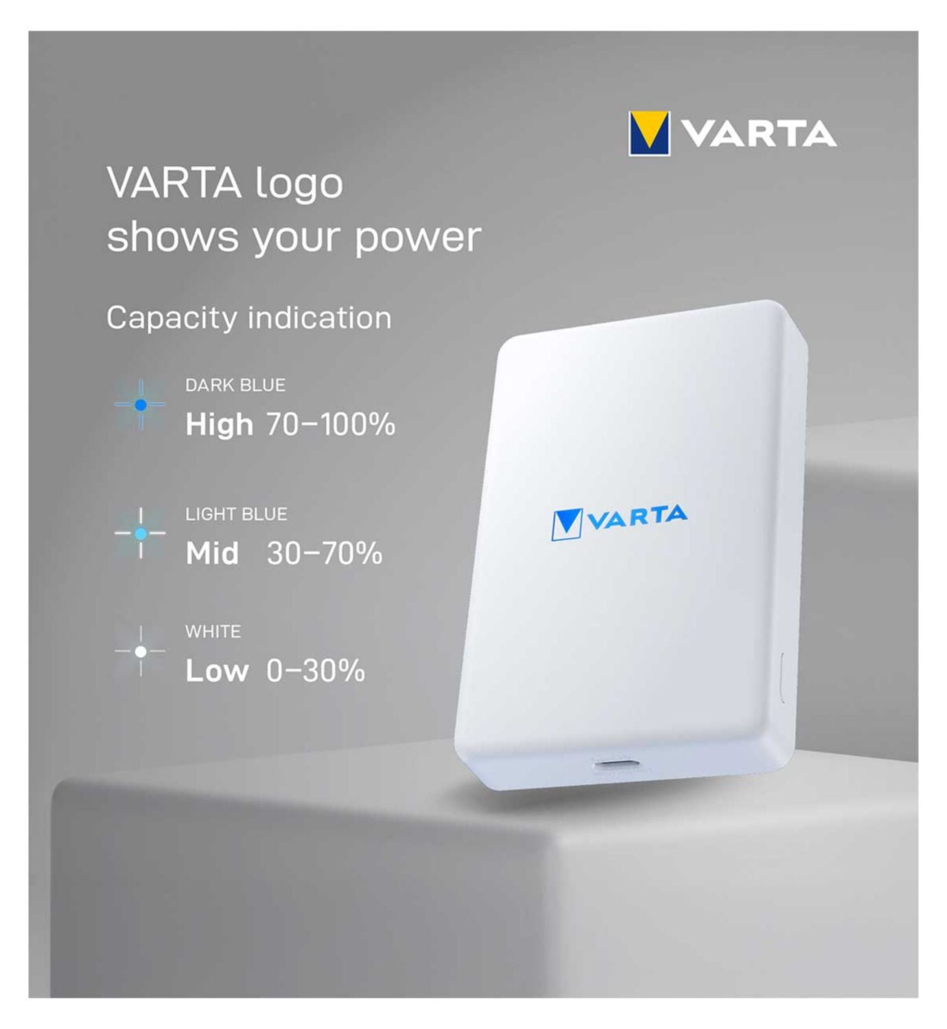 Varta Mag Pro portable wireless power bank 5000mAh, UK version