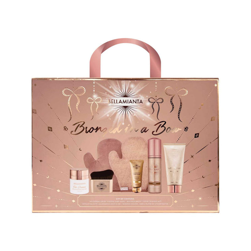 Bellamianta Bronzed In A Bow star gift tanning set 7-piece (British brand)