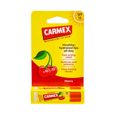 Boots Carmex Cherry Stick Lip Balm SPF15 4.25g- Buy online at McGrocer