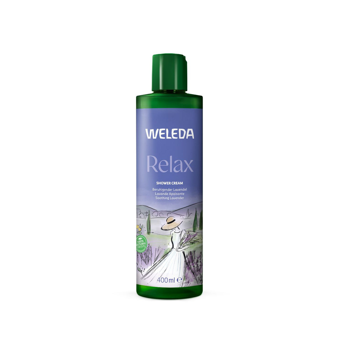 Weleda Relax Shower Cream 400ml bottle - British product