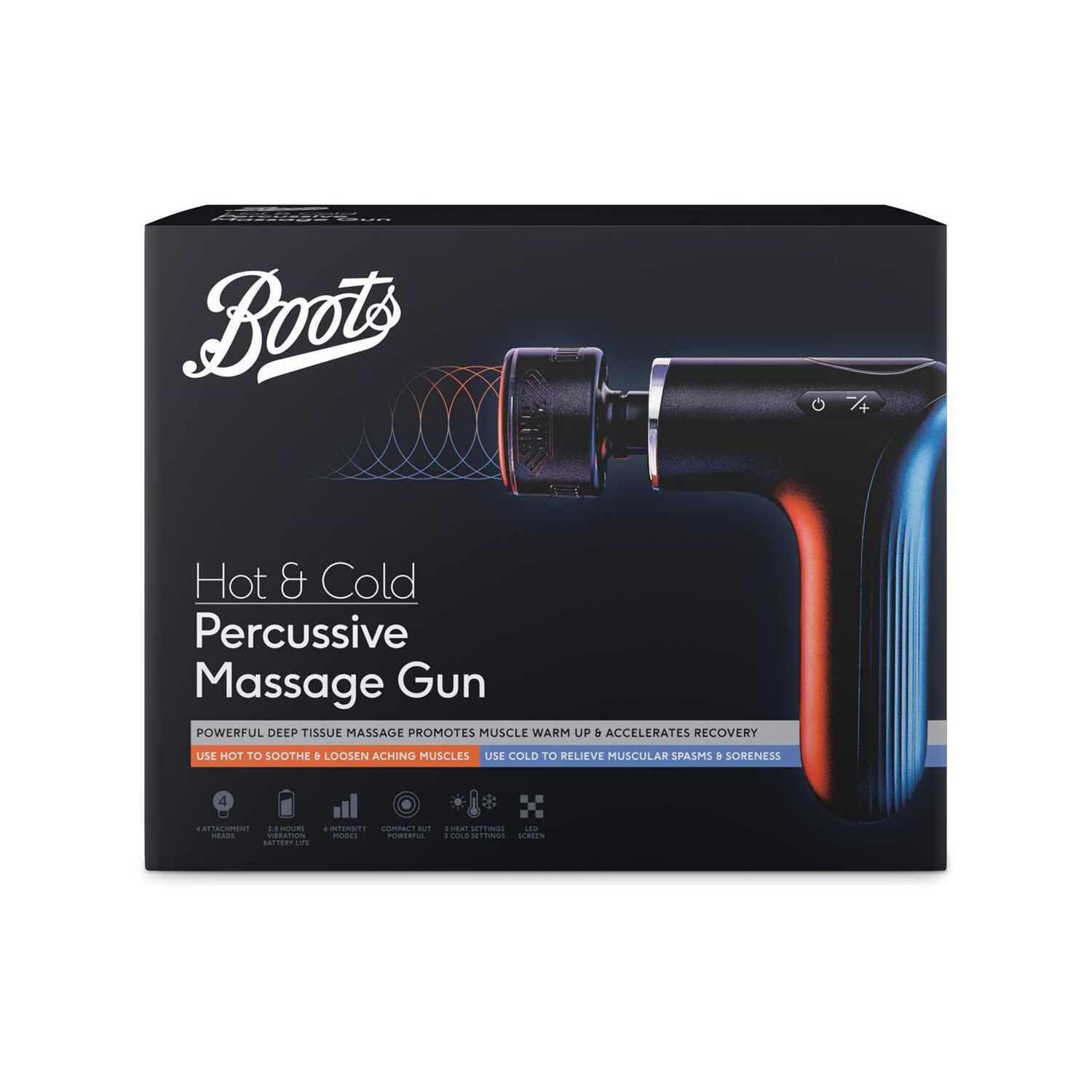 Boots Hot & Cold Percussive Massage Gun - British product