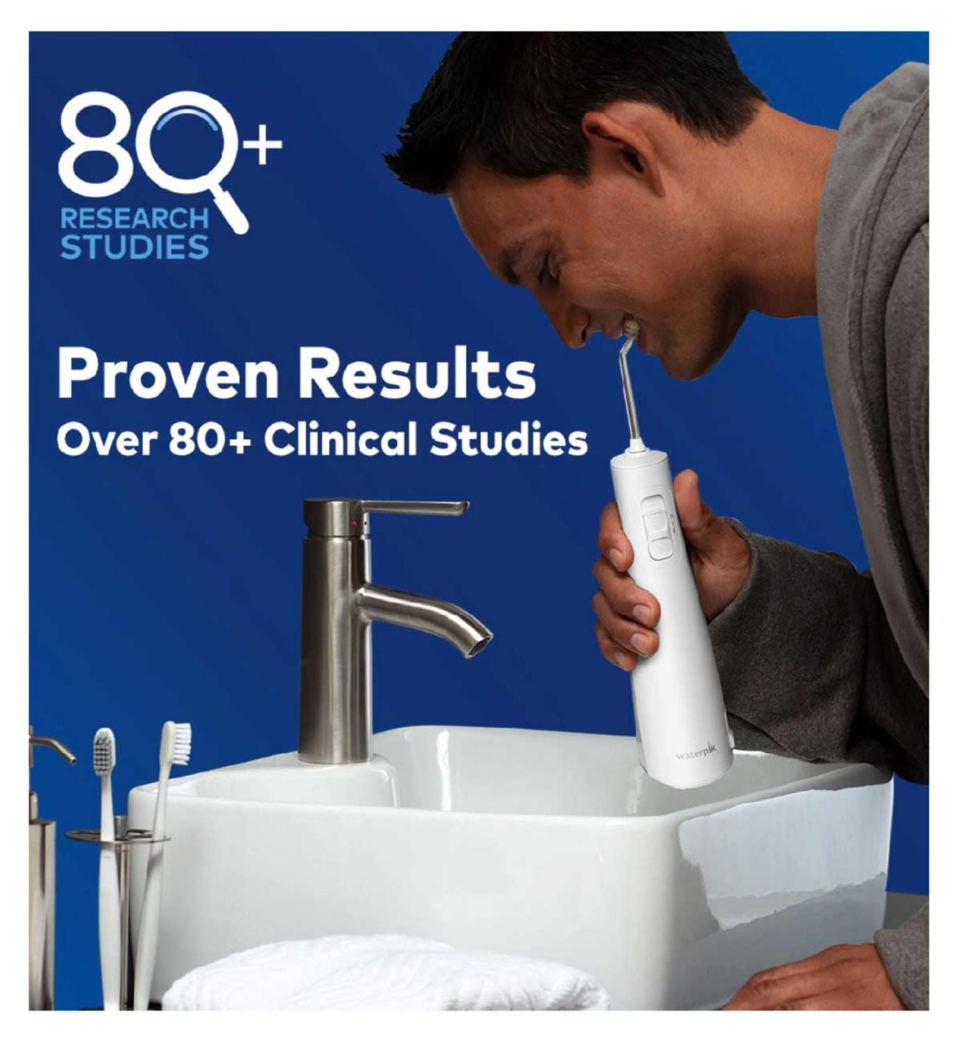 Waterpik Cordless Pulse water flosser with tips - British product