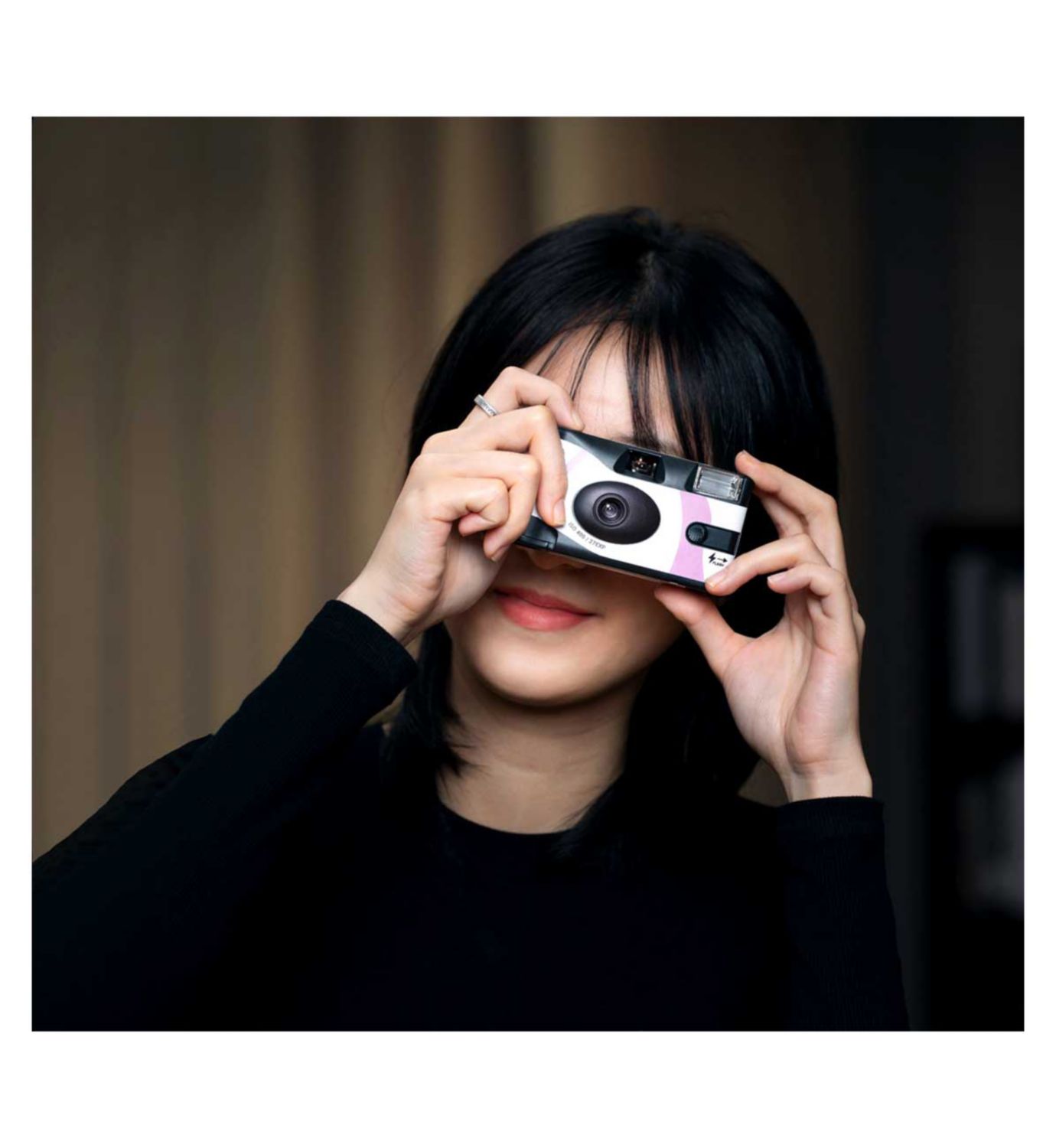 Praktica pink disposable camera with flash, imported from the UK