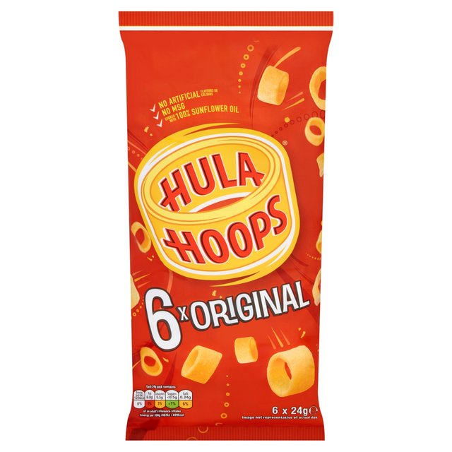 Hula Hoops Original Multipack Crisps Snacks   6 per pack GOODS M&S   