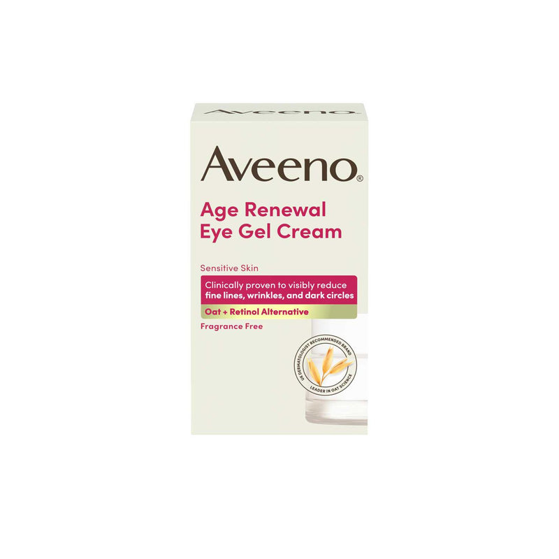 Aveeno Age Renewal Eye Gel Cream 15ml, imported from the UK