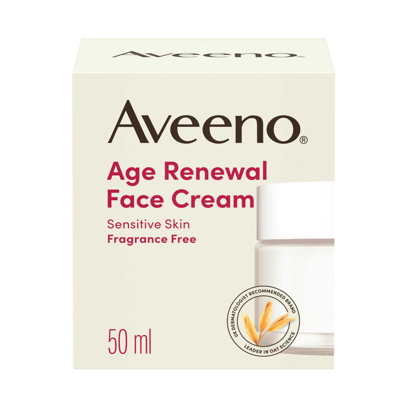 Aveeno Age Renewal Face Cream 50ml (British brand)