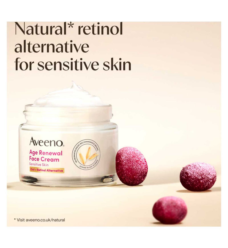 Aveeno Age Renewal Face Cream 50ml (British brand)