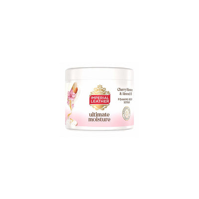 Boots Imperial Leather Ultimate Moisture Foaming Body Scrub Cherry Blossom and Almond Oil 225ml- Buy online at McGrocer