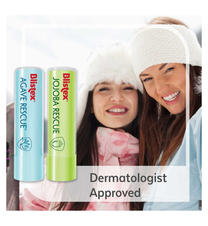 Blistex Jojoba Rescue lip balm 3.7g, imported from the UK