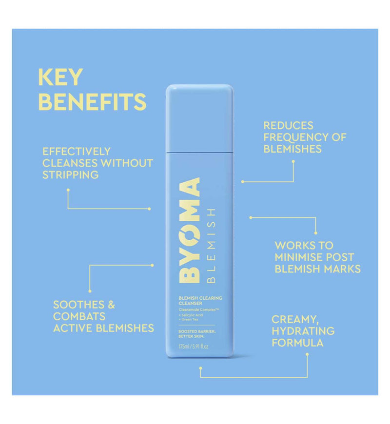 BYOMA blemish clearing cleanser 175ml, UK version