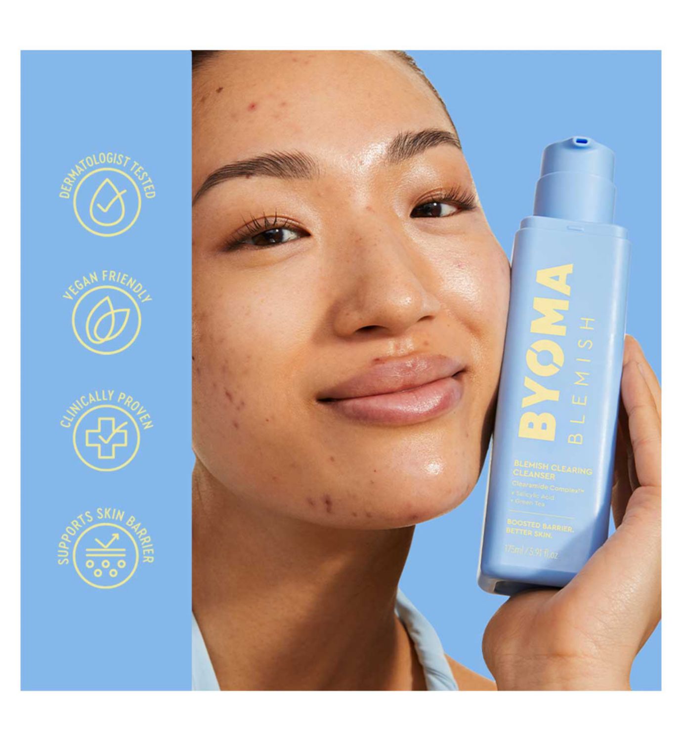 BYOMA blemish clearing cleanser 175ml, UK version